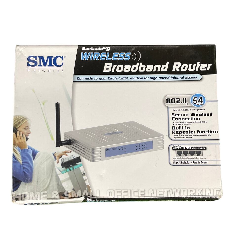 SMC Barricade G Wireless Broadband Router SMCWBR14-G Model Open Box